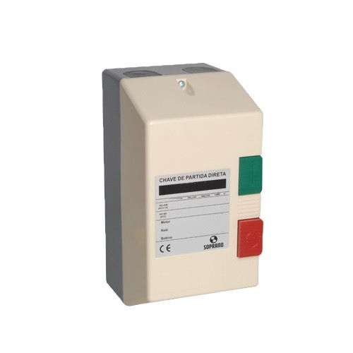 CHAVE PARTIDA SOPRANO 380V 6CV 7-10A