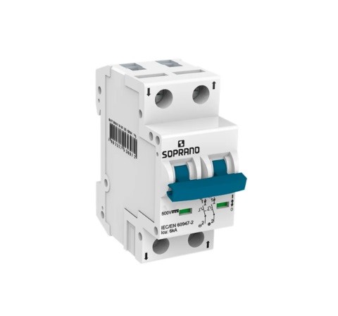 DISJ SOPRANO BI.  10A 6KA C/CONT