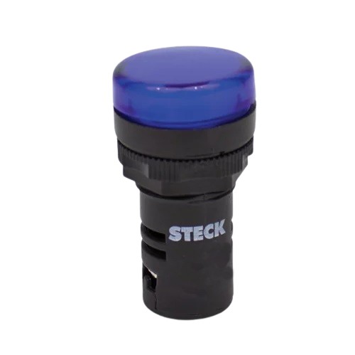 BOTOEIRA SINAL LED 220V AZ 22MM STECK