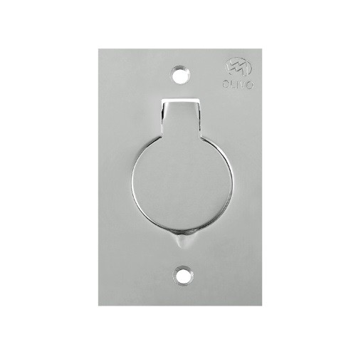 PLACA PISO 4X2 INOX 1 TOM S/TOM OLIVO 