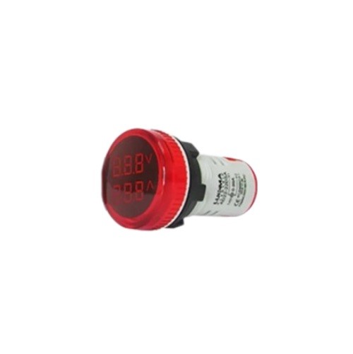 VOLTIMETRO E AMPERIMETRO DIG. 22MM VM 